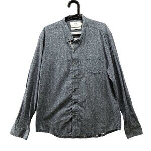 WRK The Reworked Shirt Mens XXL Blue Printed Long Sleeve Button Down
